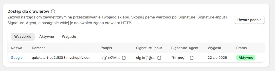 Dostęp dla crawlerów 