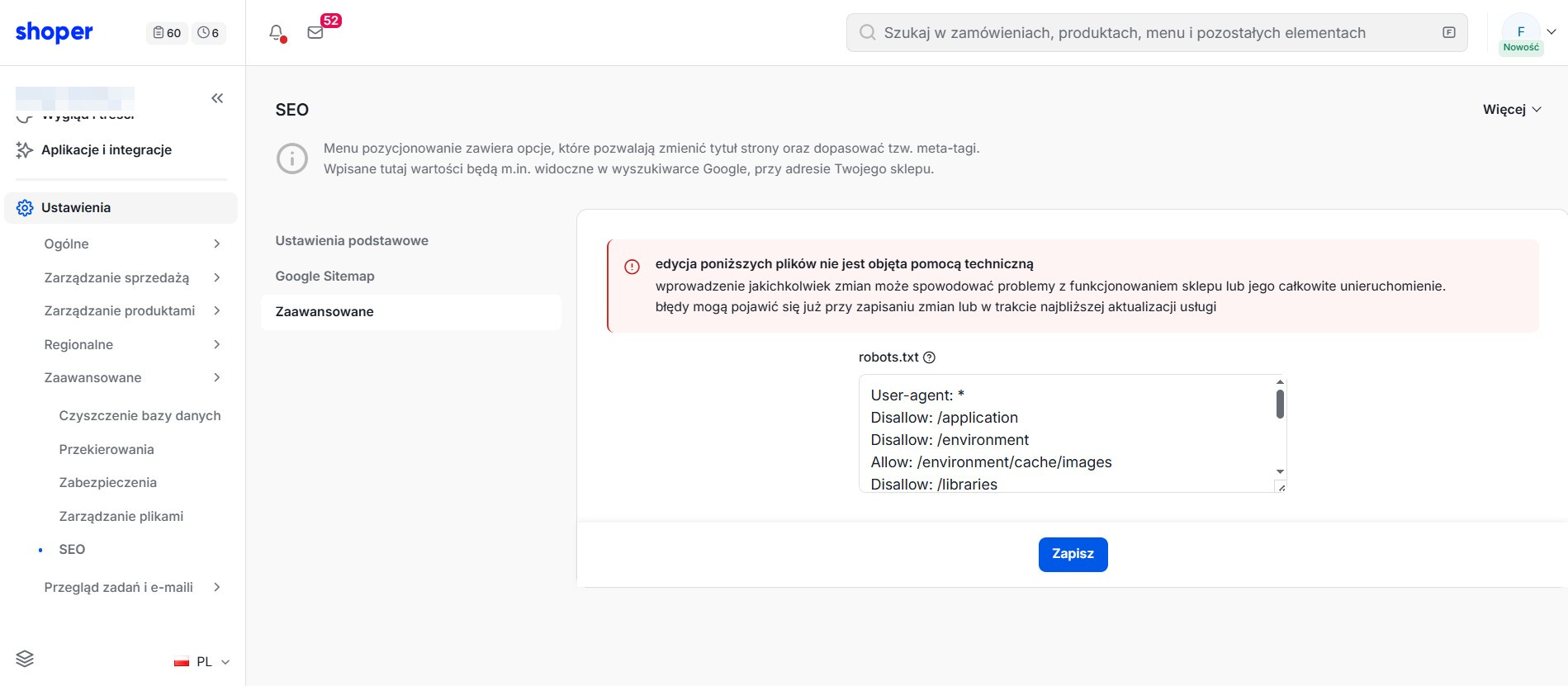 Shoper robots.txt