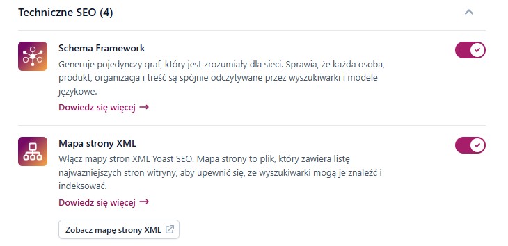 Yoast mapa strony XML