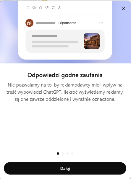 Odpowiedzi godne zaufania ChatGPT