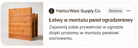 Przykładowy format reklamy w ChatGPT