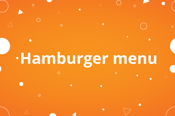 Hamburger menu