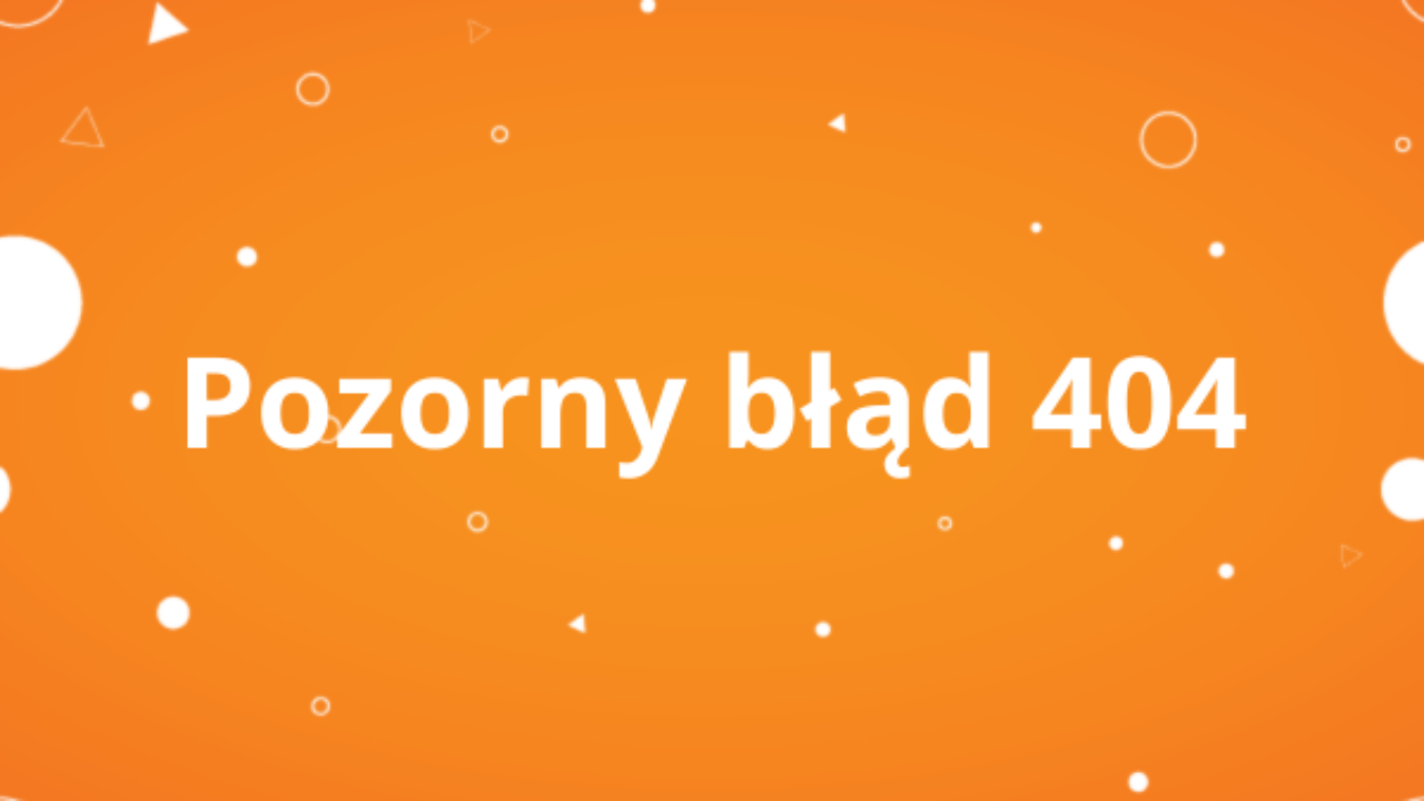 Pozorny błąd 404